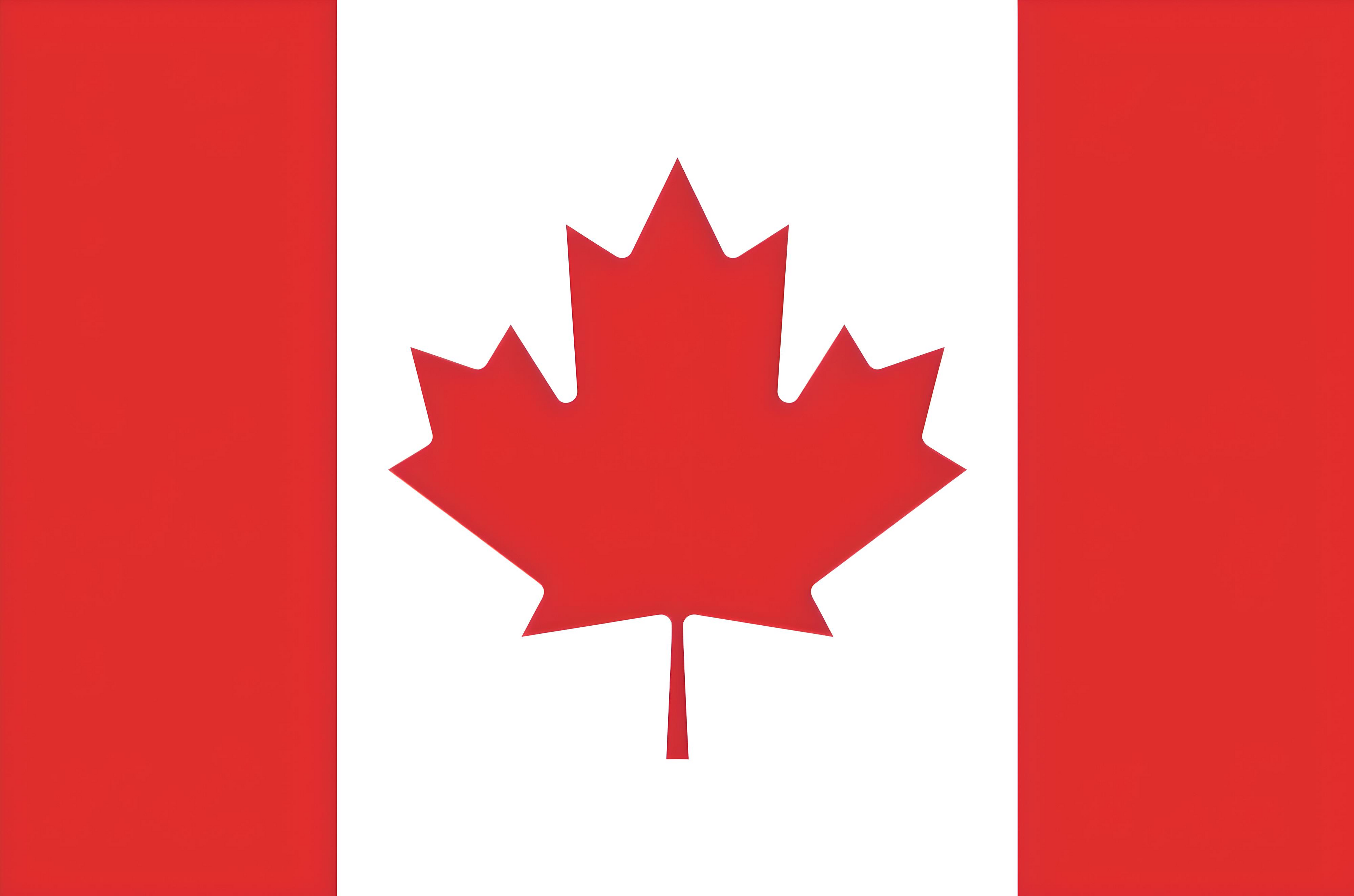 Canadian flag sticker (Choose a size)