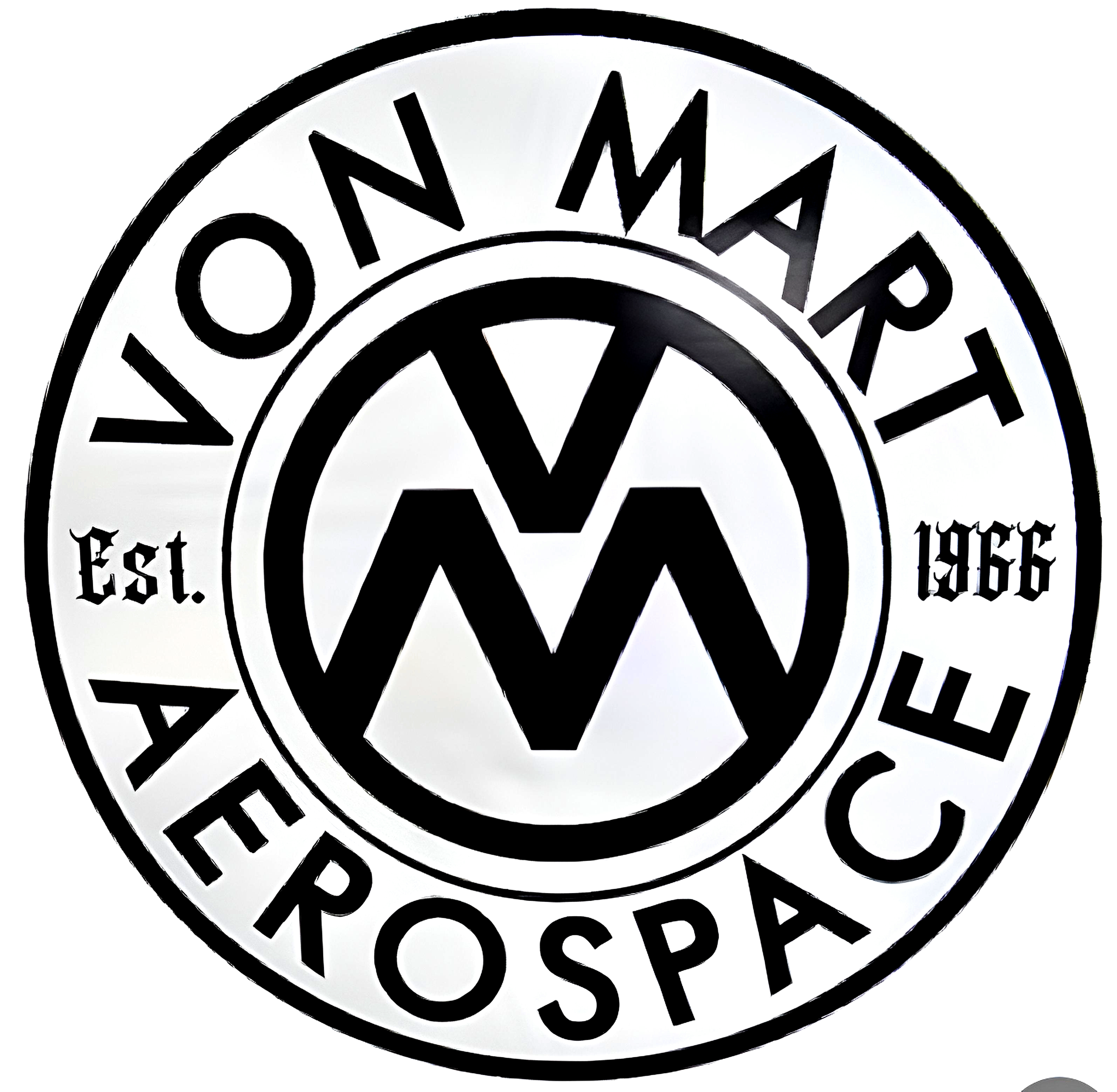 Sticker Von Mart black white